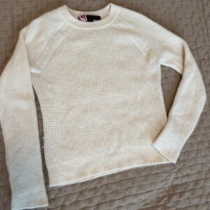 Marc By Marc Jacobs Cream Crew Neck Sweater 100% Royal Alpaca